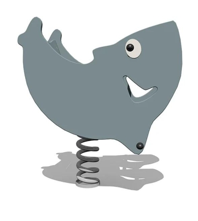 Качалка Дельфин ВСТ 5758 на 1 пружине для детской площадки, фото 1