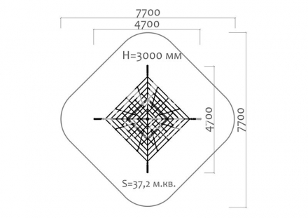 Пространственная канатная конструкция, фото 2