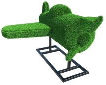 Топиари Самолет, L=150см - газон Eco Топиари Самолет, L=150см - газон Eco