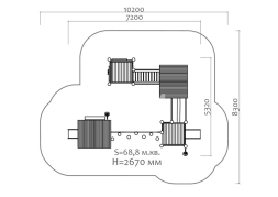 Игровой комплекс Эко 070004 для детской площадки, фото 3