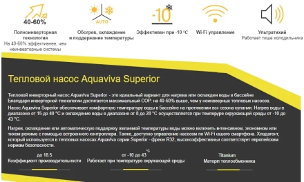Тепловой насос Aquaviva Superior 9 кВт, фото 3