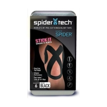 Тейп преднарезанный для колена SpiderTech, 6 шт.