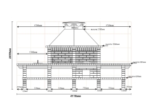 Печь Аристократ 736 Прямоугольный кирпич красный с коричневым