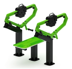 Жим лежа (зеленый) - Уличный тренажер - СТ 026-12.П, фото 1 Жим лежа (зеленый) - Уличный тренажер - СТ 026-12.П, фото 1