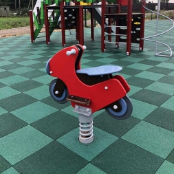 Качалка Мотоцикл ВСТ 5755 на 1 пружине для детской площадки, фото 3 Качалка Мотоцикл ВСТ 5755 на 1 пружине для детской площадки, фото 3