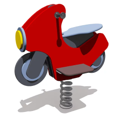 Качалка Мотоцикл ВСТ 5755 на 1 пружине для детской площадки, фото 2 Качалка Мотоцикл ВСТ 5755 на 1 пружине для детской площадки, фото 2