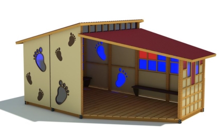 Теневой навес Следы для улицы, фото 1