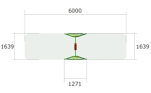 Детские качели Луг К007 c креслом К045 для игровых площадок
