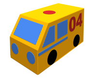 Контурная игрушка «Машина газовой службы» Контурная игрушка «Машина газовой службы»