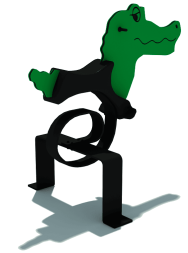 Качалка на пружине КНП-046 для детской площадки, фото 2 Качалка на пружине КНП-046 для детской площадки, фото 2