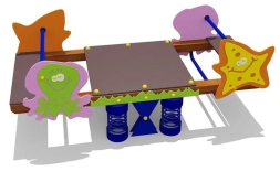 Качели-балансир двойные на пружинах 04656 для детской площадки Качели-балансир двойные на пружинах 04656 для детской площадки