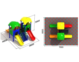 Детская игровая площадка Близнецы 1.2, фото 3
