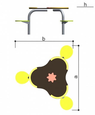 Стол Кувшинка Romana 057.54.00 для детской площадки, фото 2