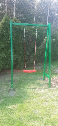 Детские качели №1 одноместные для детской площадки, фото 3