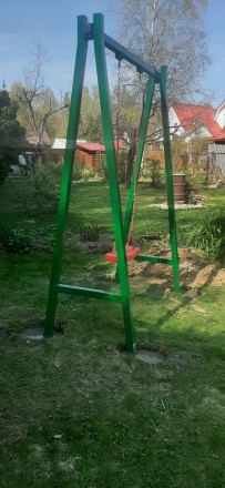 Детские качели №1 одноместные для детской площадки, фото 4