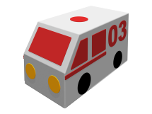 Контурная игрушка «Машина скорой помощи» Контурная игрушка «Машина скорой помощи»