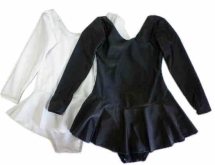 Купальник гимнастический дет. с юб.белый р.L 0700 Купальник гимнастический дет. с юб.белый р.L 0700