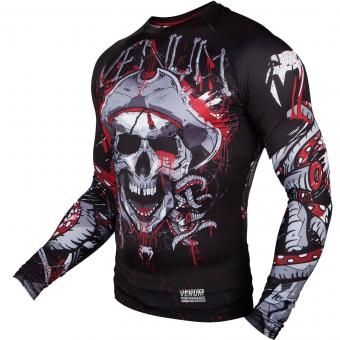 Рашгард Venum Pirate 3.0 Black/Red L/S, фото 2