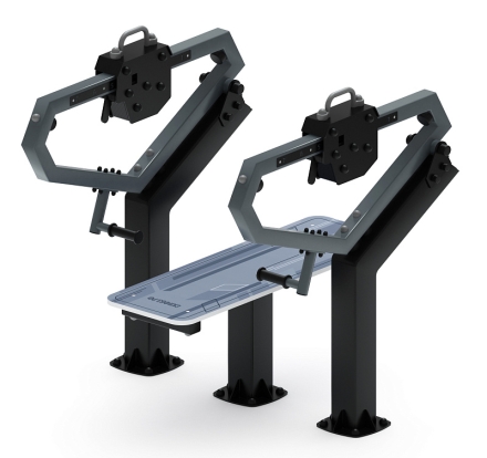 Жим лежа (серый) - Уличный тренажер - СТ 026-13.П , фото 1