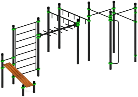 Воркаут ЛОВ 108 зеленый ВТ 102.14-02, фото 1