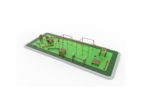 Площадка для паркура 160м2