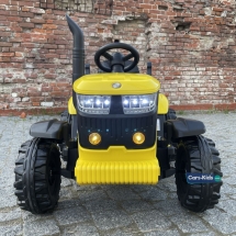 Электромобиль трактор с прицепом JCB 8330 жёлтый