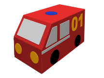 Контурная игрушка «Пожарная машина» Контурная игрушка «Пожарная машина»