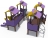 Игровой комплекс Зефир металлический скат Н-620 ДИО 10015