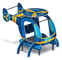 Вертолет (синий) - Беседка - МФ 10.03.04-01, фото 1 Вертолет (синий) - Беседка - МФ 10.03.04-01, фото 1