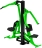 Тяга верхняя + жим от груди (зеленый) - Уличный тренажер двойной - СТ 027-12.И1