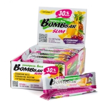 Протеиновый батончик Bombbar Slim 35гр., ананас-вишня, шт.