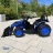 Электромобиль трактор с ковшом Harley Bella HL389-LUX синий
