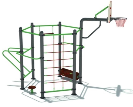 Гимнастический комплекс ГК-007 для уличных спортивных площадок, фото 1