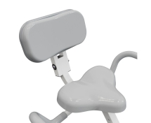 Велотренажер X-Bike DFC DavCreator, бело-голубой