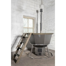 Сибирский банный чан "Добрыня Никитич" на подставке + печь 1850 мм опора - нерж. сталь Сибирский банный чан "Добрыня Никитич" на подставке + печь 1850 мм опора - нерж. сталь