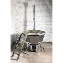 Сибирский банный чан "Добрыня Никитич" на подставке + печь 1850 мм опора - нерж. сталь Сибирский банный чан "Добрыня Никитич" на подставке + печь 1850 мм опора - нерж. сталь