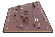 Площадка для паркура 300м2