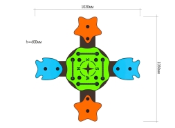 Качалка на пружине ЛД042007 для детской площадки, фото 2 Качалка на пружине ЛД042007 для детской площадки, фото 2