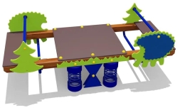 Качели-балансир двойные на пружинах 04652 для детской площадки Качели-балансир двойные на пружинах 04652 для детской площадки