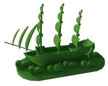 Топиари Корабль, h - 1000 см, зеленый - газон Eco Топиари Корабль, h - 1000 см, зеленый - газон Eco