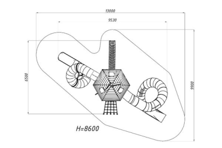 Игровой комплекс Эко 072001 для детской площадки, фото 3