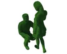 Топиари композиция в ожидании - газон Есо Топиари композиция в ожидании - газон Есо