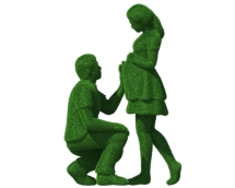 Топиари композиция в ожидании - газон Есо Топиари композиция в ожидании - газон Есо