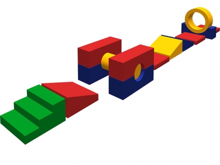 Мягкий спортивный модуль «Гусеница», фото 1