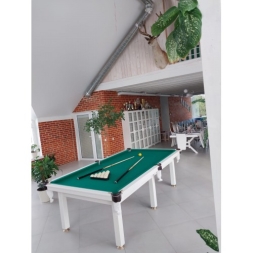 Бильярдный стол Балтика Колор для русского бильярда 8ф 243х133 см, фото 4