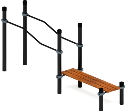 Воркаут ЛОВ 108 серый ВТ 102.23-03, фото 2