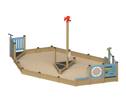 Песочный дворик Кораблик ПСL-11 для детской площадки, фото 1