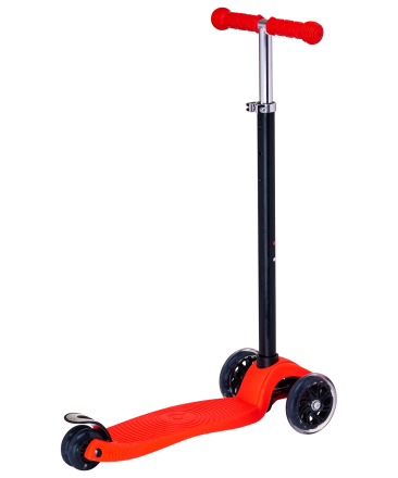 Самокат 3-колесный Snappy 3D, 120/80 мм, красный, фото 2