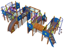 Спортивный комплекс 09021.21 для детской спортивной площадки