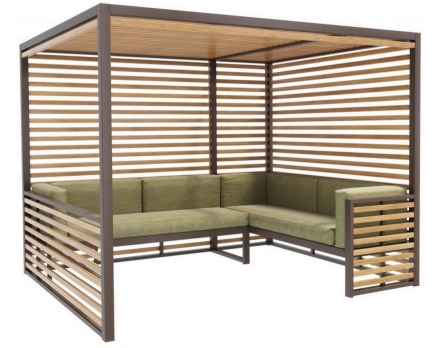 Пергола Софт 2, с перегородкой, фото 1